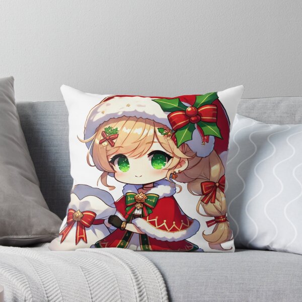 Aperçu de l'œuvre Anime blonde avec le style du Père Noël créée et vendue par lexisll.