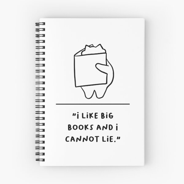 Item preview, "I Like Big Books and I Cannot Lie" designed and sold by RM-Journey.