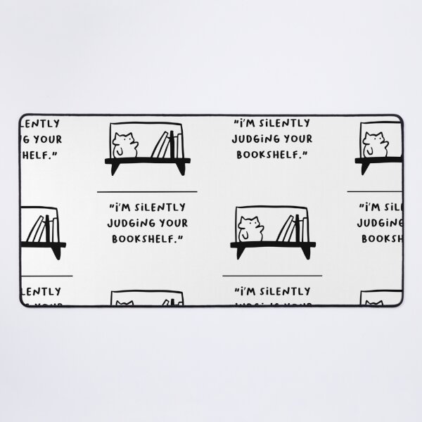 Item preview, "I’m Silently Judging Your Bookshelf" designed and sold by RM-Journey.