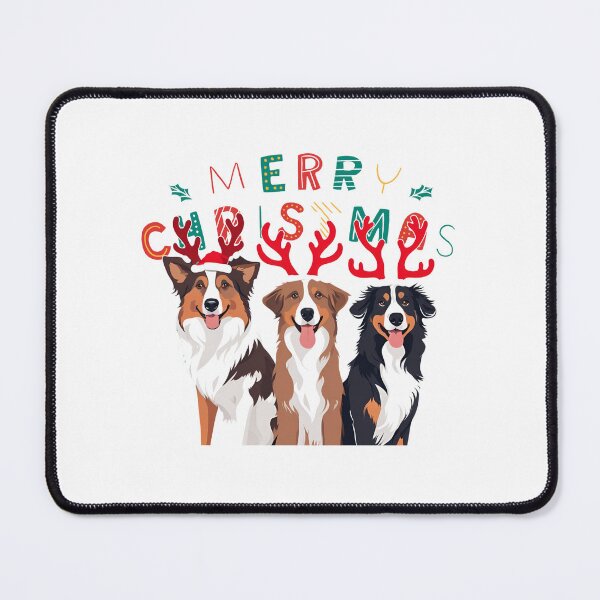 Item preview, Christmas Australian Shepherds – Merry Christmas designed and sold by GoodyPaws.