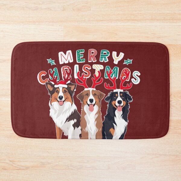 Item preview, Christmas Australian Shepherds – Merry Christmas designed and sold by GoodyPaws.