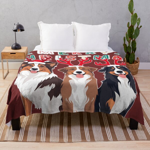 Item preview, Christmas Australian Shepherds – Merry Christmas designed and sold by GoodyPaws.
