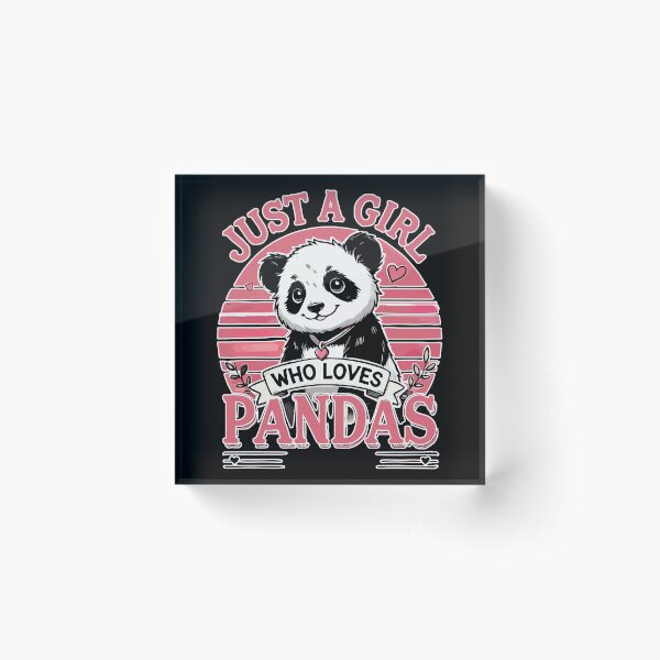Item preview, Just A Girl Who Loves Pandas Cute designed and sold by TomFrontierArt.