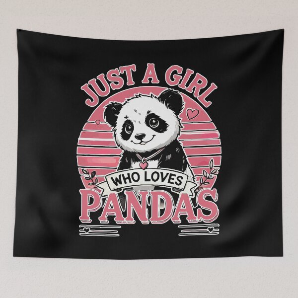 Item preview, Just A Girl Who Loves Pandas Cute designed and sold by TomFrontierArt.