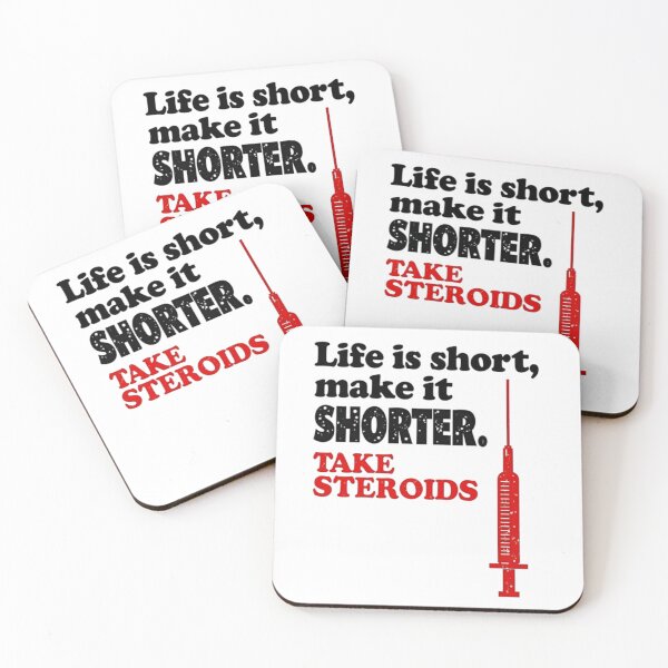 Item preview, Life is Short, Make it Shorter. TAKE STEROIDS design designed and sold by Endless-mind.
