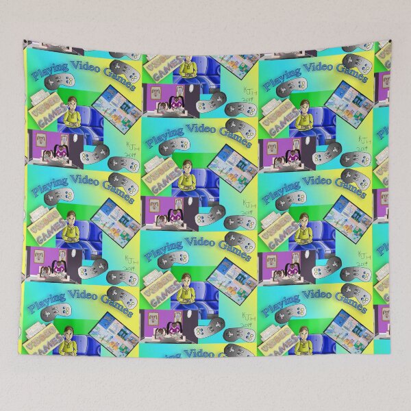 Item preview, Playing Video Games designed and sold by KJH-Art-Studios.
