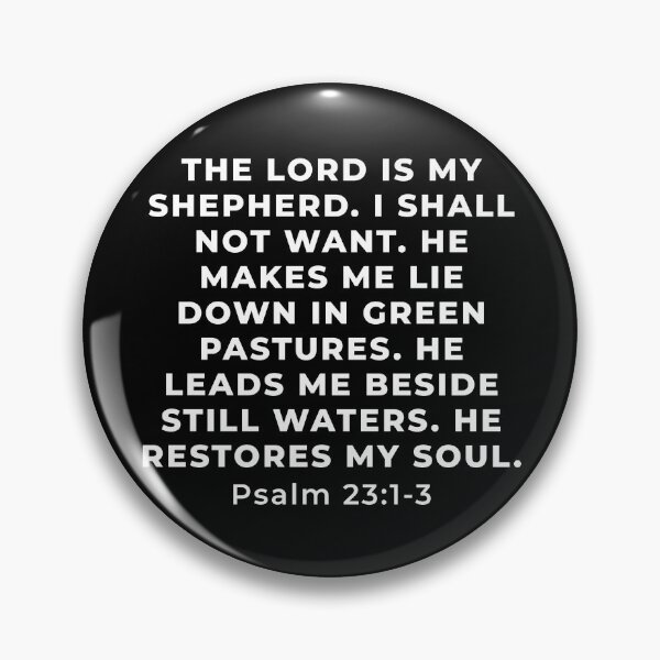 Item preview, Psalm 23:1-3 Bible Verse designed and sold by SoulQuot.