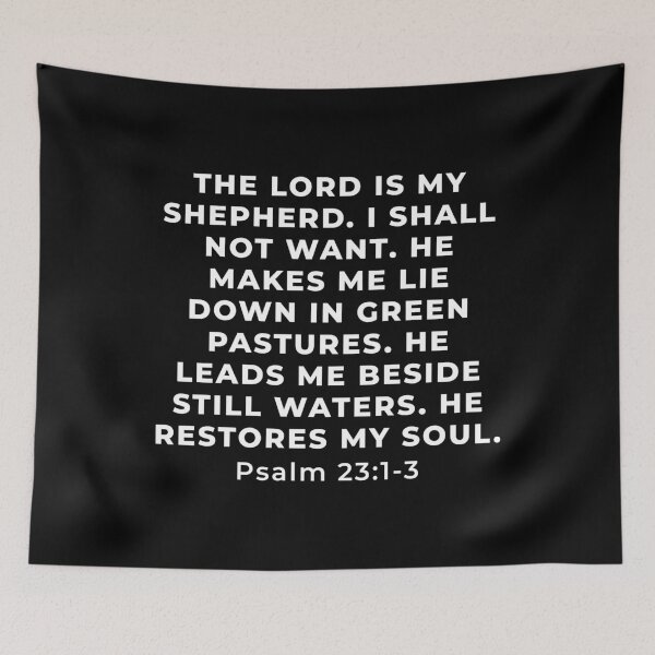 Item preview, Psalm 23:1-3 Bible Verse designed and sold by SoulQuot.