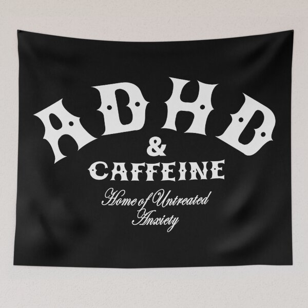 Item preview, ADHD and caffeine designed and sold by Crossroads-Art.