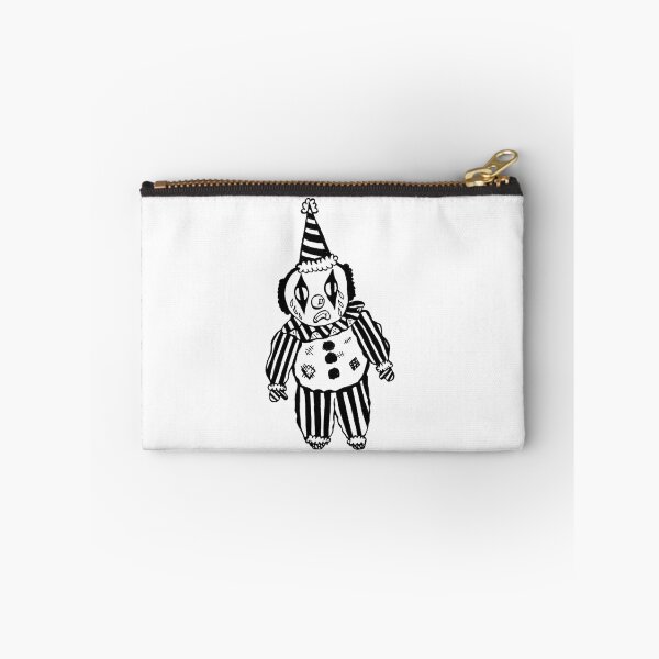 Item preview, Sad Carnival Circus Clown In Suit Greyscale designed and sold by KayTurtless.