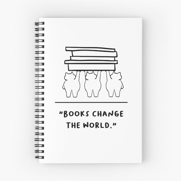 Item preview, "Books Change the World" designed and sold by RM-Journey.