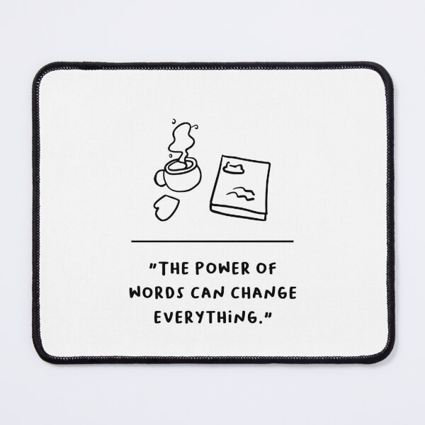Item preview, "The Power of Words Can Change Everything" designed and sold by RM-Journey.