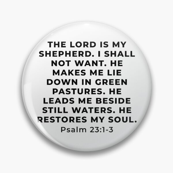 Item preview, Psalm 23:1-3 Bible Verse designed and sold by SoulQuot.