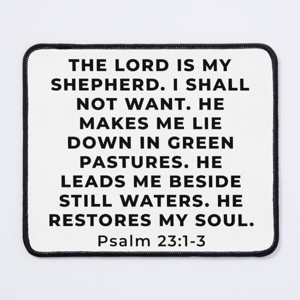Item preview, Psalm 23:1-3 Bible Verse designed and sold by SoulQuot.