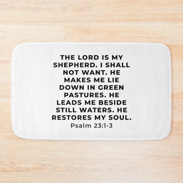 Item preview, Psalm 23:1-3 Bible Verse designed and sold by SoulQuot.