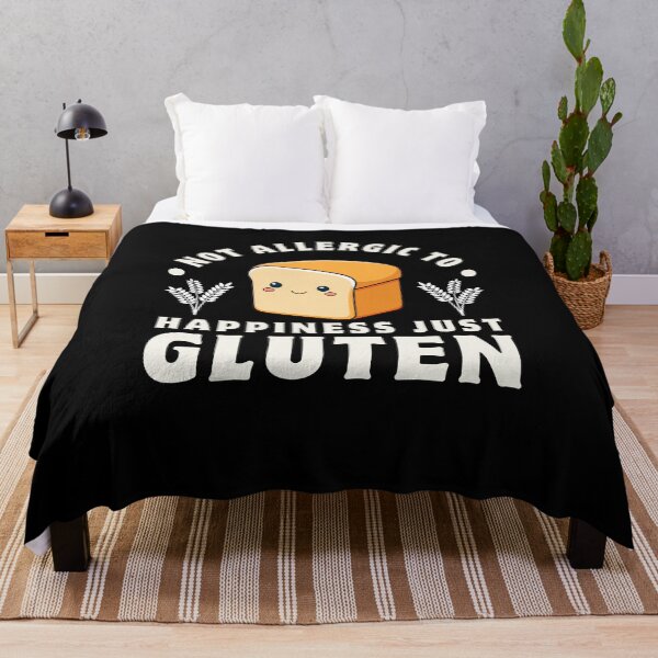 Item preview, Not Allergic to Happiness Just Gluten Food Sensitivity & Celiac Disease Awareness designed and sold by MouDantArts.