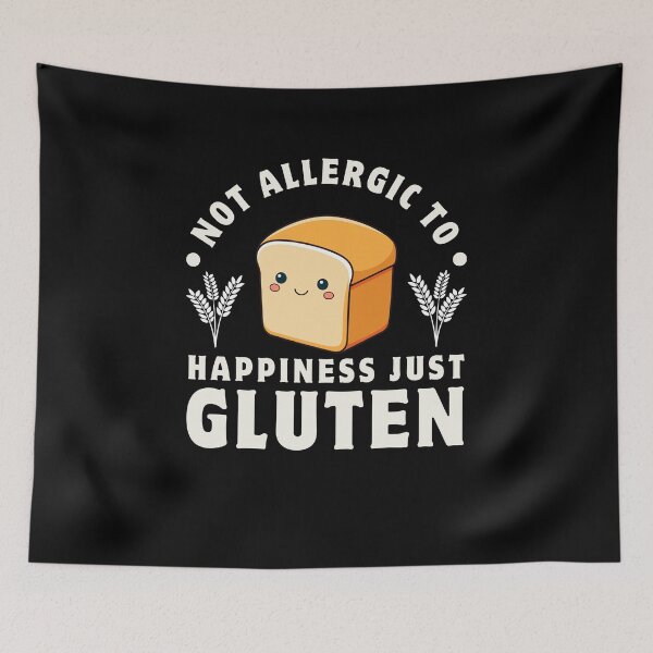 Item preview, Not Allergic to Happiness Just Gluten Food Sensitivity & Celiac Disease Awareness designed and sold by MouDantArts.