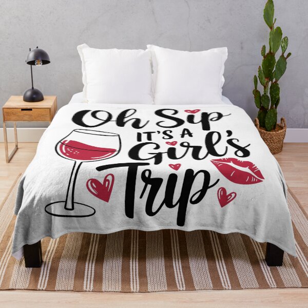 Item preview, Oh Sip It's A Girl's Trip designed and sold by InsanseCreation.