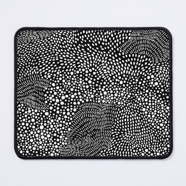 Item preview, White and Black Swirling Dot Pattern designed and sold by BONBcreative.