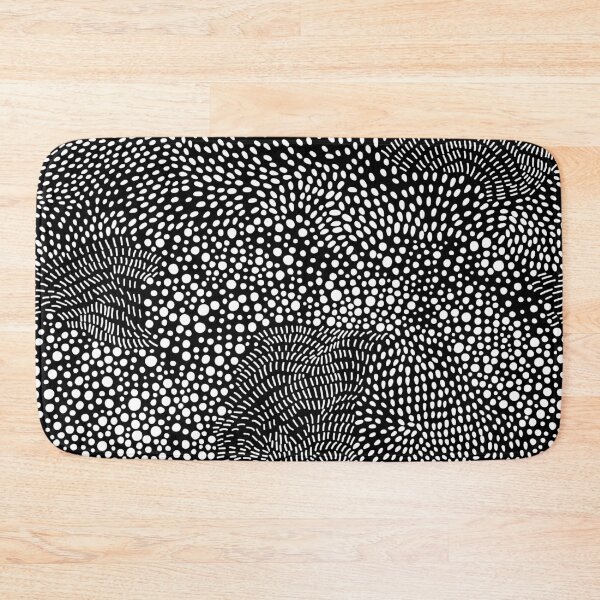 Item preview, White and Black Swirling Dot Pattern designed and sold by BONBcreative.