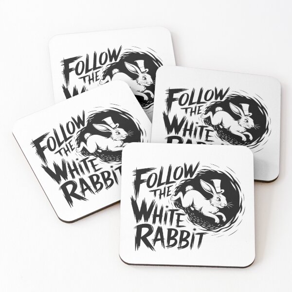 Item preview, Follow the white Rabbit Bunny Hare Follow me  designed and sold by Cr320.