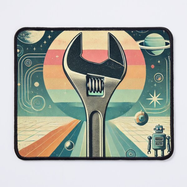 Item preview, Retro Futuristic Wrench designed and sold by LizzyLooDoo Designs.