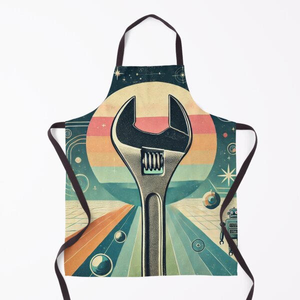 Item preview, Retro Futuristic Wrench designed and sold by LizzyLooDoo Designs.