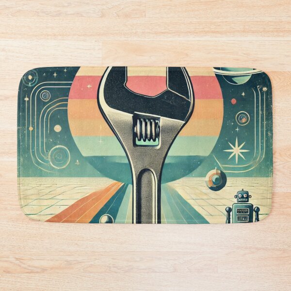 Item preview, Retro Futuristic Wrench designed and sold by LizzyLooDoo Designs.