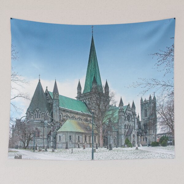 Item preview, Nidaros Cathedral Winter Architecture Trondheim Norway designed and sold by Martyn R Arnold Fine Art Nature & Landscape Photography.