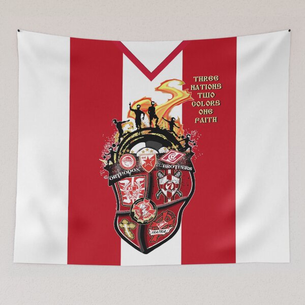 Item preview, Jersy of Orthodox brothers, Red Star Belgrade, Olimpiakos Piraeus, Spartak Moscow designed and sold by Dimisbarbarian.