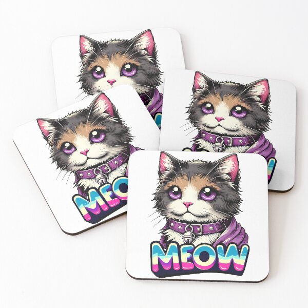 Item preview, Beautiful kitten with the word Meow designed and sold by JonelleTshirts.