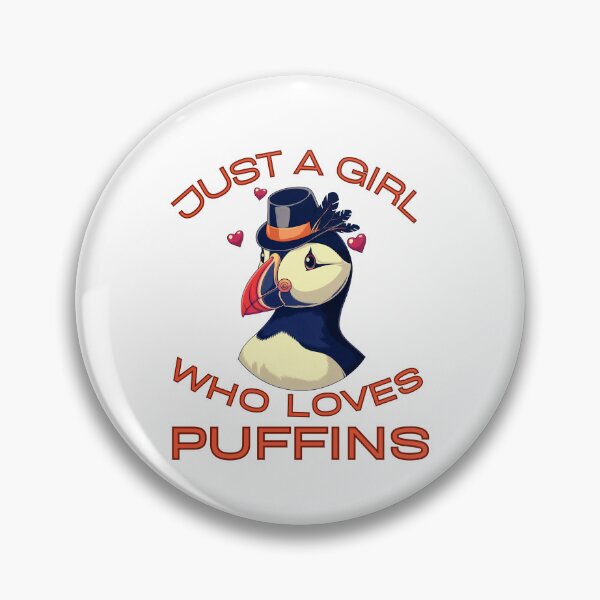 Item preview, Just A Girl Who Loves Puffins: Cute Art For Bird Lovers designed and sold by elynne9.