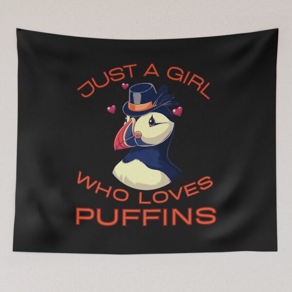 Item preview, Just A Girl Who Loves Puffins: Cute Art For Bird Lovers designed and sold by elynne9.