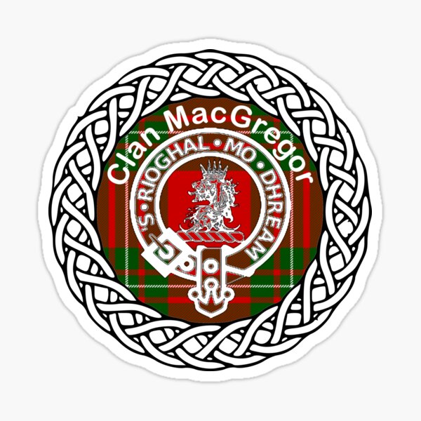 Item preview, MacGregor Scottish Clan surname last name tartan crest badge designed and sold by BagTown Clans.