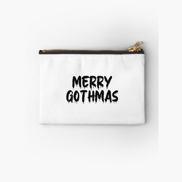Item preview, BLACK ON WHITE MERRY GOTHMAS BLOOD DRIP designed and sold by RomeArtCo.