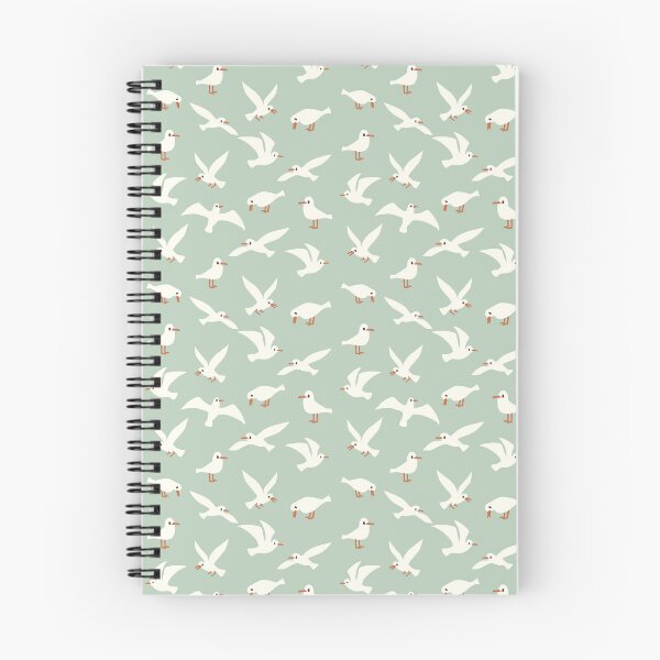 Item preview, Little Seagull sweet quirky kids summer design mint orange ecru designed and sold by InkAmsterdam.