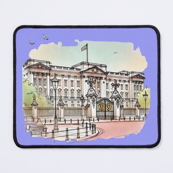 Item preview, Buckingham Palace London - Elegant 3D Sketch Design,  designed and sold by PaintMeWorld.