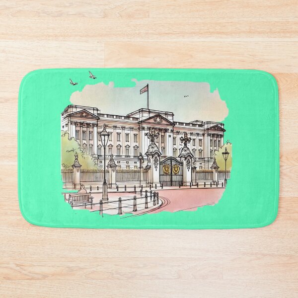 Item preview, Buckingham Palace London - Elegant 3D Sketch Design,  designed and sold by PaintMeWorld.