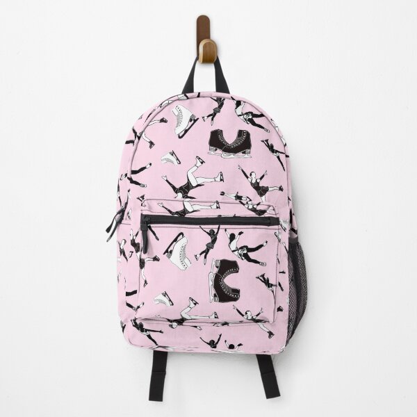 Item preview, Figure Skating Female Silhouettes on Pastel Pink Background designed and sold by Purposely Designed.