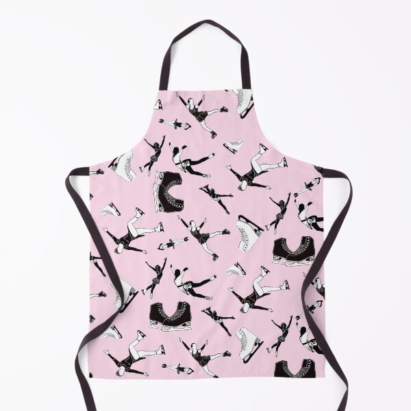 Item preview, Figure Skating Female Silhouettes on Pastel Pink Background designed and sold by PD-Skating.