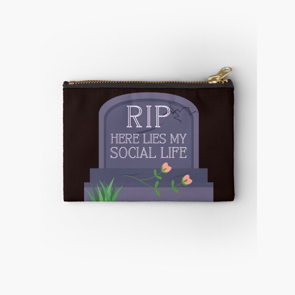 Item preview, RIP - Here lies my social life designed and sold by NewMoonShop.