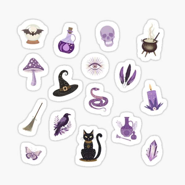 Item preview, Witchy Journal Stickers | Witchcore Aesthetic  designed and sold by So.Lightly Living.