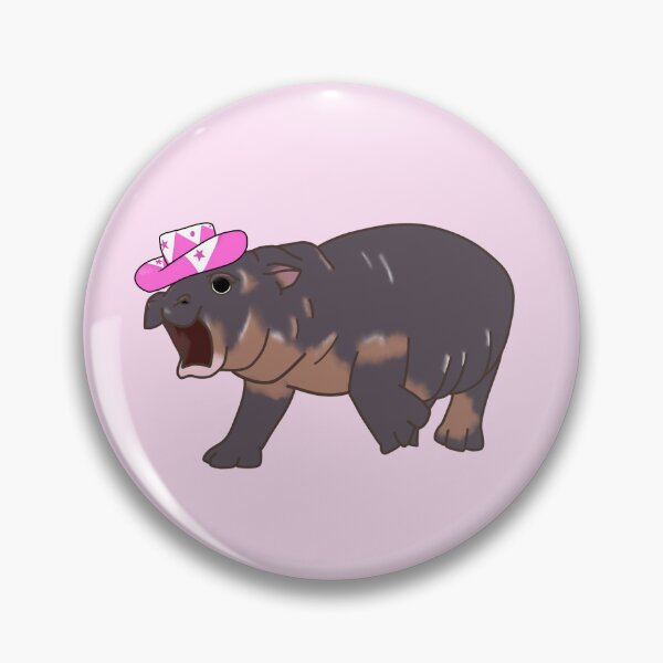 Item preview, Pink pygmy hippo designed and sold by Art by Vaughn.