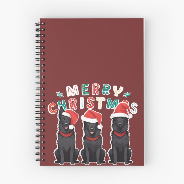 Item preview, Christmas Belgian Shepherds (Groenendael) – Merry Christmas designed and sold by GoodyPaws.