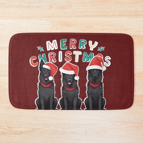 Item preview, Christmas Belgian Shepherds (Groenendael) – Merry Christmas designed and sold by GoodyPaws.