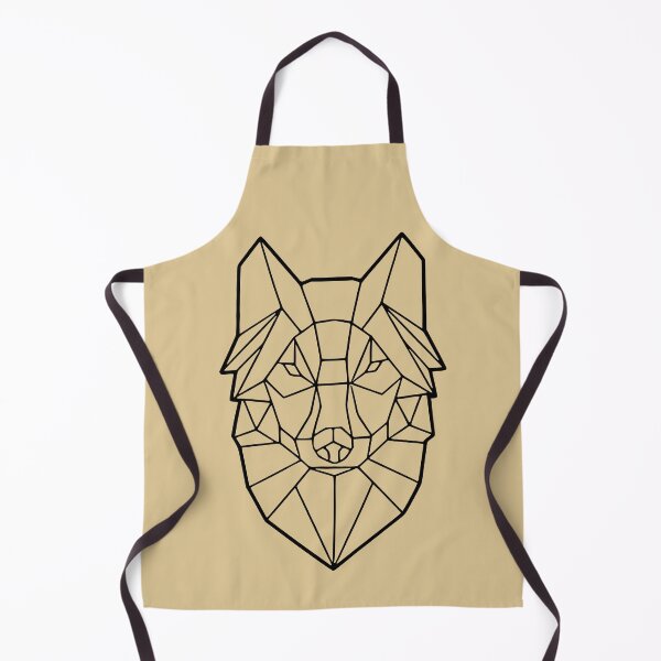 Item preview, Black Geometric Wolf Bege designed and sold by LuizSilva1983.