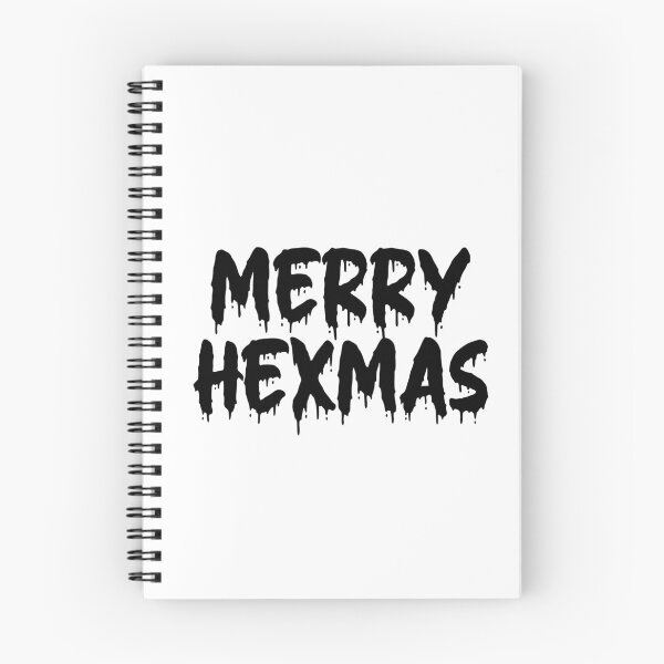 Item preview, BLACK ON WHITE MERRY HEXMAS BLOOD DRIP designed and sold by RomeArtCo.