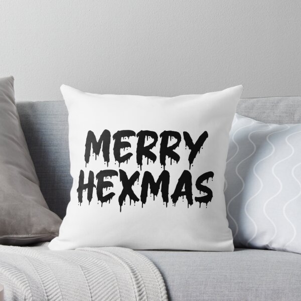 Item preview, BLACK ON WHITE MERRY HEXMAS BLOOD DRIP designed and sold by RomeArtCo.