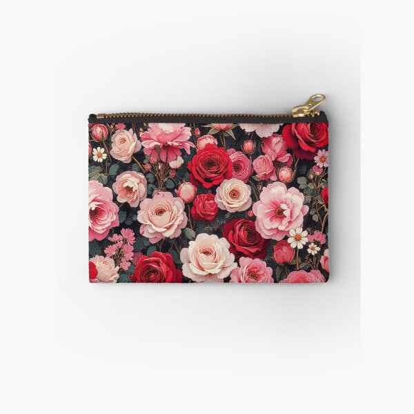 Artikelvorschau, Blumendruck mit roten und rosa Rosen entworfen und verkauft von ajollycreation.