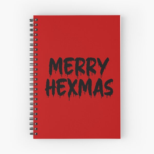 Item preview, BLACK ON RED MERRY HEXMAS BLOOD DRIP designed and sold by RomeArtCo.